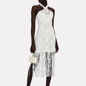 Jonathan Simkhai Alisa white halter dress